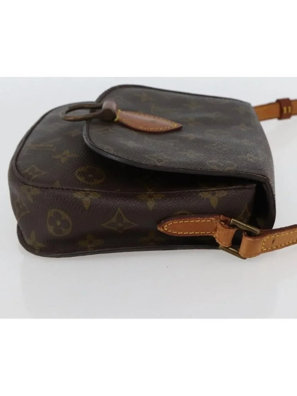 Authentic LOUIS VUITTON Monogram Saint Cloud MM Shoulder Bag M51243 LV
